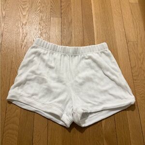 Z Supply White Ribbed Shorts